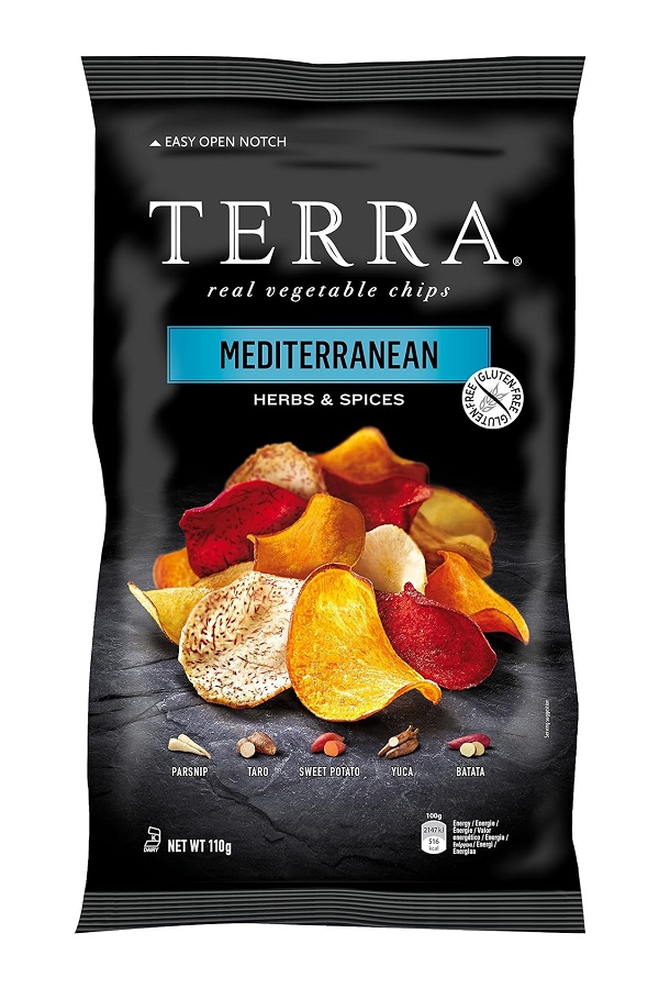Chips di tuberi gusto mediterraneo - TERRA 110g.